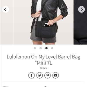 ISO this Lululemon On My Level Barrel Bag *Mini 7L